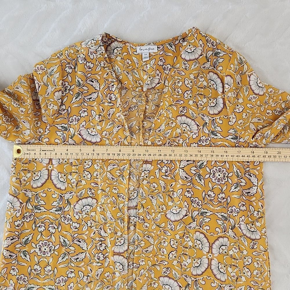 Lovefire yellow floral coverup - Picture 9 of 13